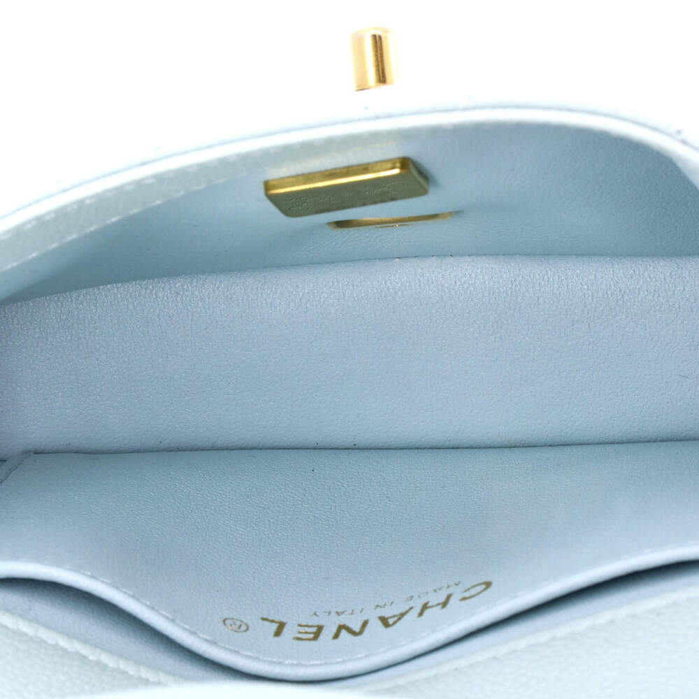 Chanel Mini Sweet Heart Chain Flap Bag Quilted Caviar - Picture 5 of 6